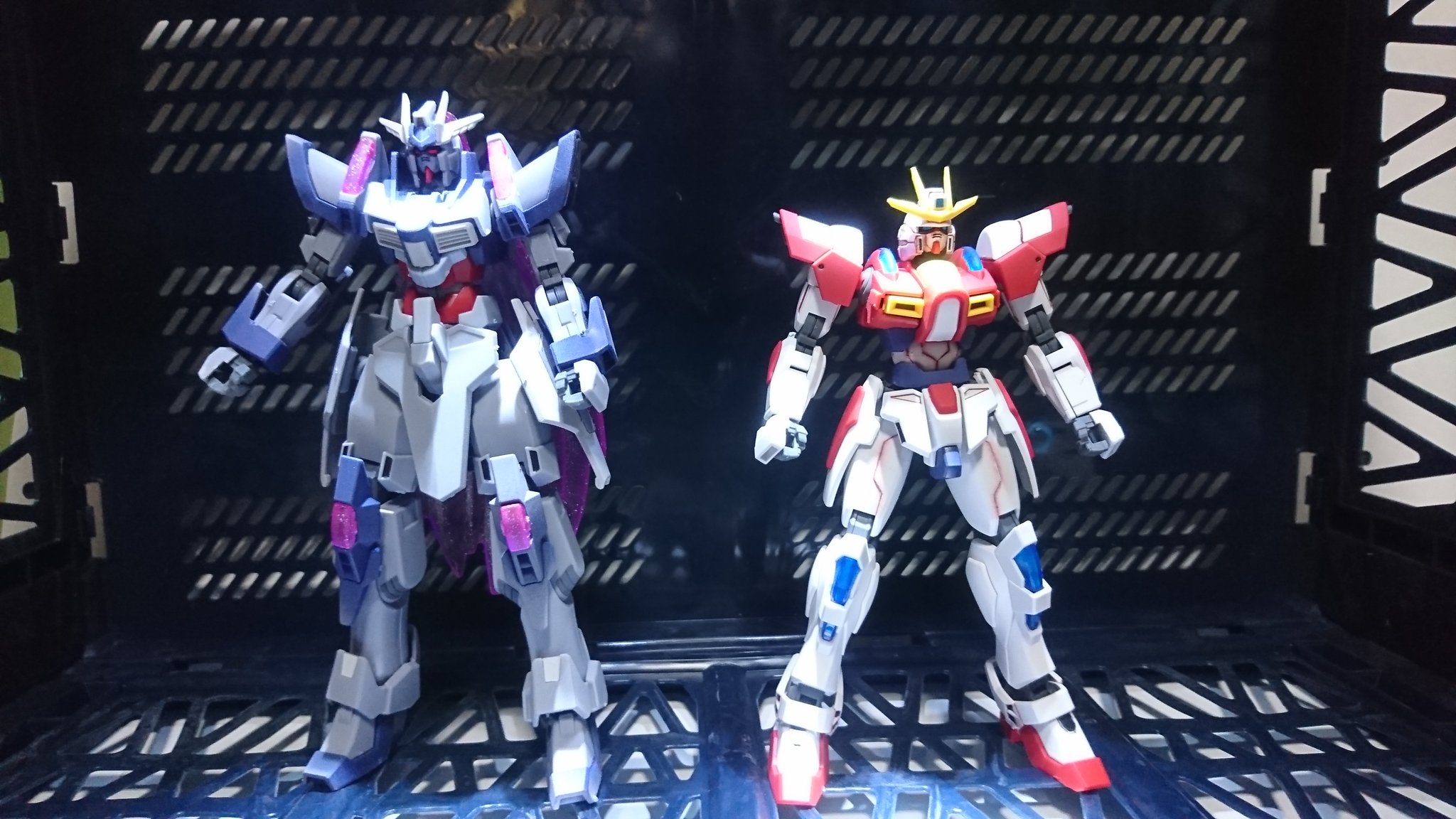 エリック 追加撮影デュナイアルガンダムとビルドバーニングガンダム オレの素組み見てくれ ガンプラ ビルドファイターズトライ