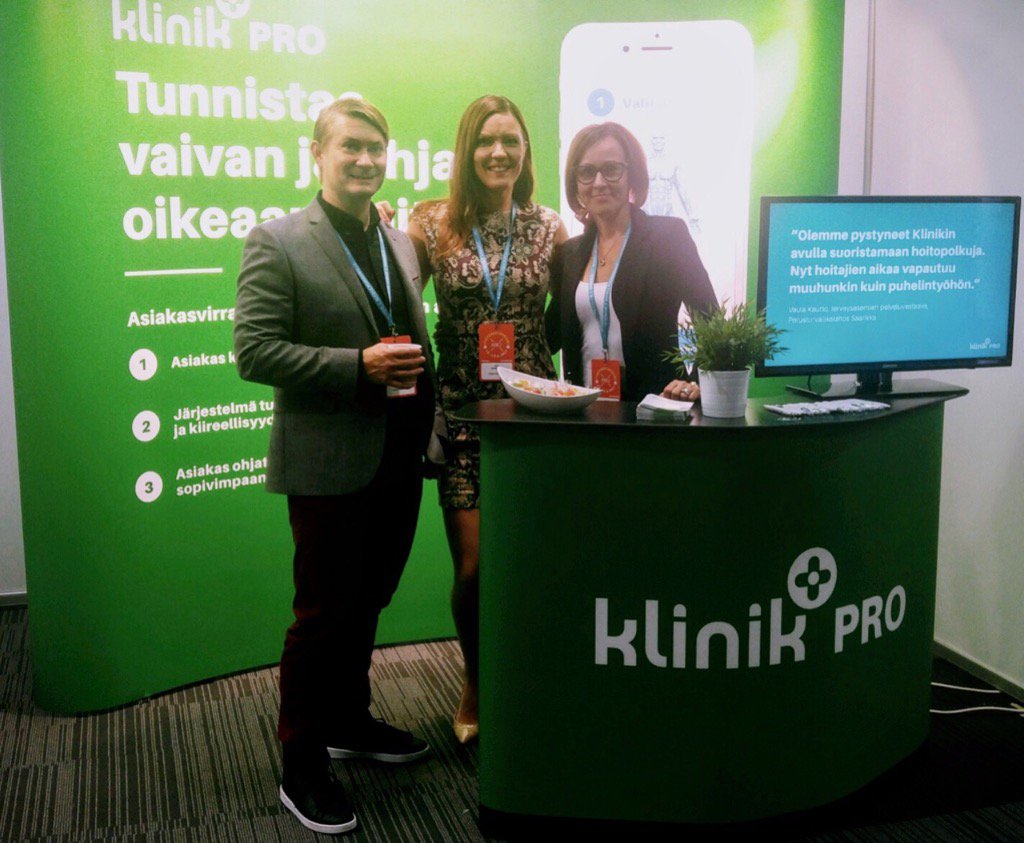 Täällä ollaan. Ota hihasta kiinni niin kerrotaan lisää. #ttpaivat#klinikpro#digitalhealth