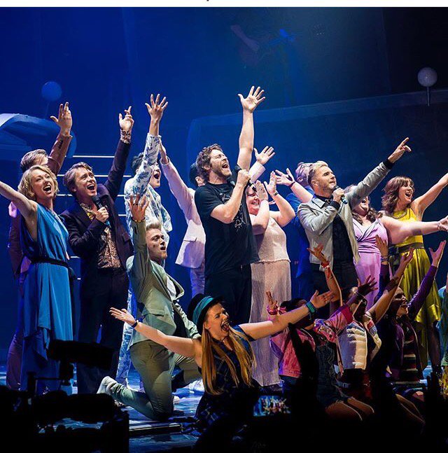 Greatest_Days's tweet image. Last night was extra special at @TheBandMusical and you never know, it could happen again