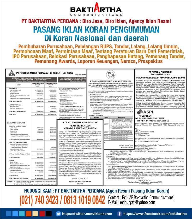 Pasang Iklan Koran Koran Seluruh Indonesia Ar Twitter Pasang Iklan Koran Pengumuman Pelelangan Pt Baktiartha Perdana Biro Jasa Pasang Iklan Koran Pengumuman Pelelangan Https T Co D83h6lb3cy Https T Co Tta79vop3p