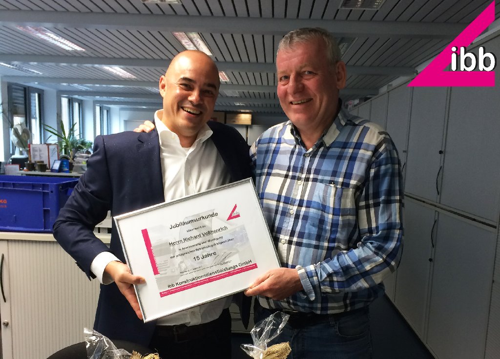 ibbEngineering's tweet image. »» 15 Jahre im Einsatz - Erneut Mitarbeiterjubiläum bei der ibb. Näheres unter bit.ly/2eRVx0i