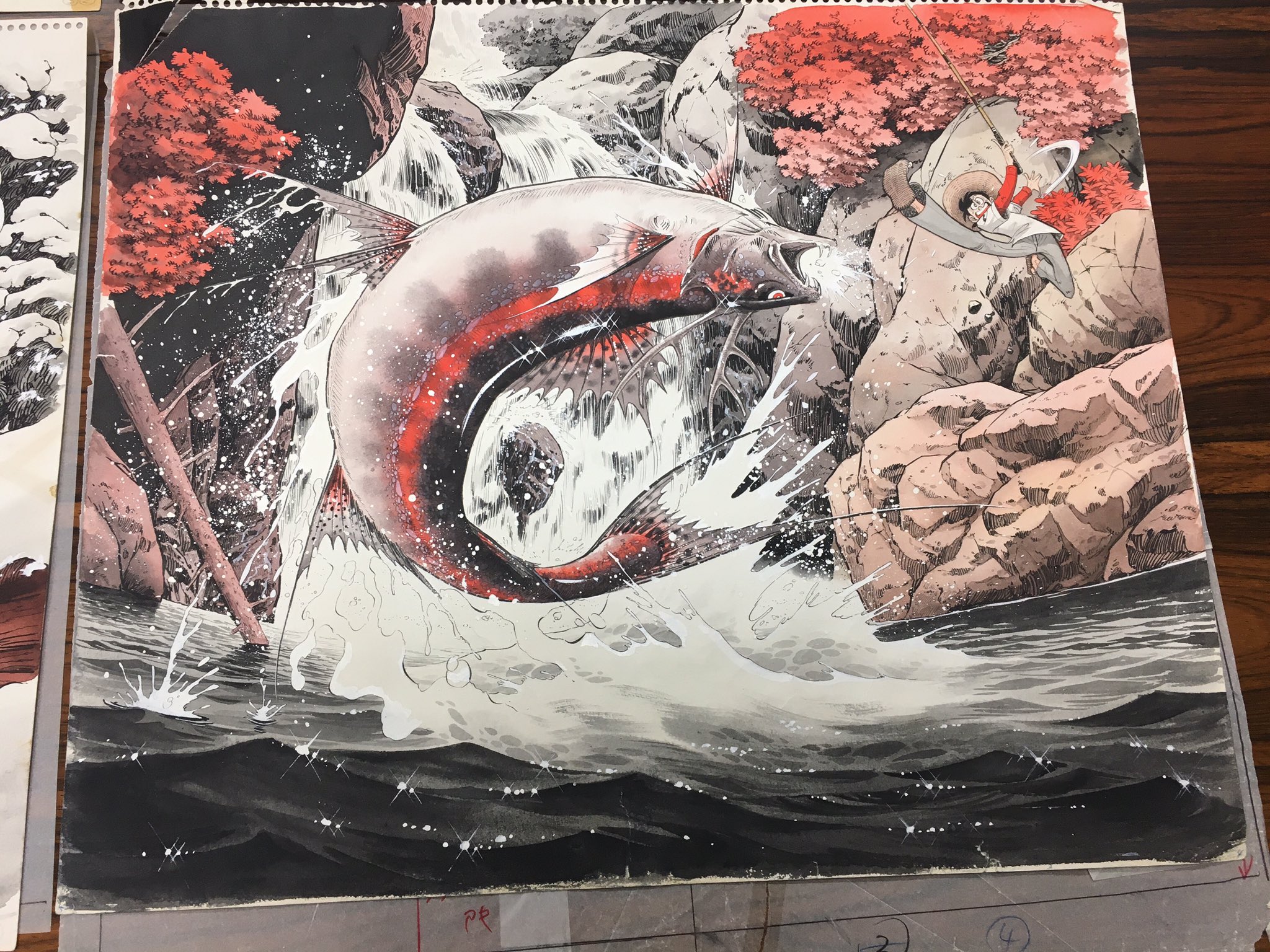 よちよちのめぐり逢い　　絵画原画 新発売 新商品 よちよちのめぐり逢い絵画原画 絵画 - 絵画