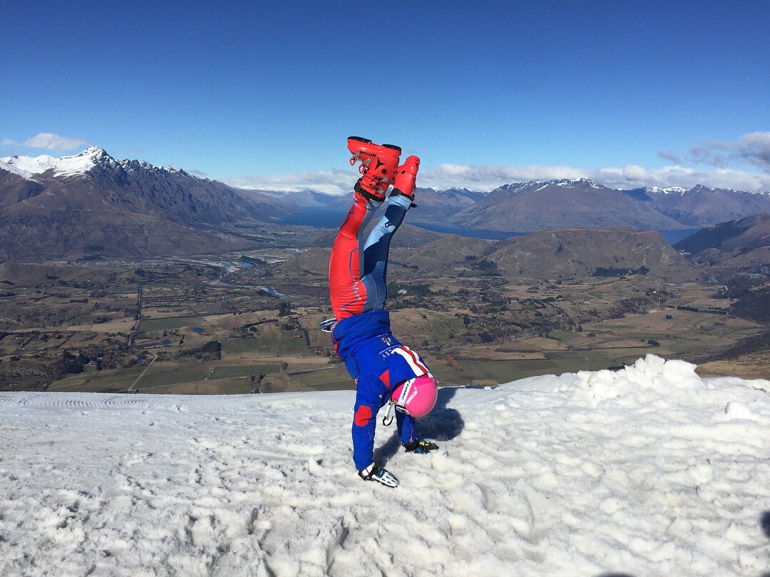 Missing the bluebird days training in New Zealand! <a href="/CoronetPeak/">Coronet Peak</a> @TeamBSS <a href="/AtomicSnowUK/">Atomic UK</a> #redster