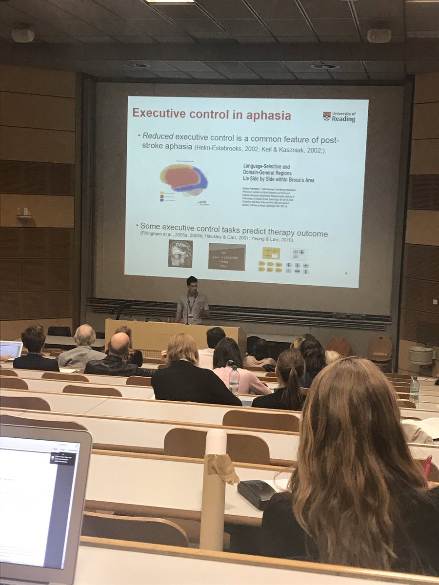 emmacpilk's tweet photo. Yesterday our @ABCDlab_Reading @LukeyK gave a fascinating talk on executive control in #aphasia at #ScienceofAphasia #SoA2017 https://t.co/TpN3mYoPnr