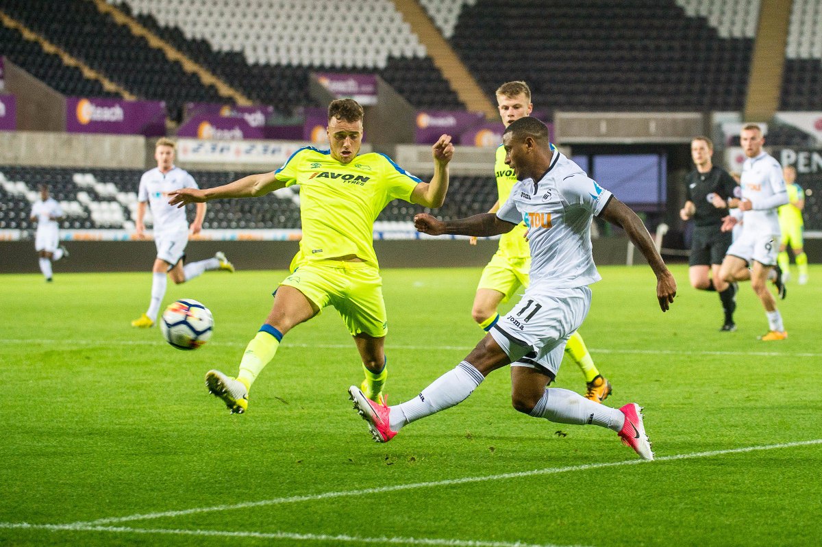 👀 See the best images from #SwansU23s #PL2 victory over Derby in our gallery...  🖼️:  bit.ly/2h0Sx23 https://t.co/6xzss7sncp