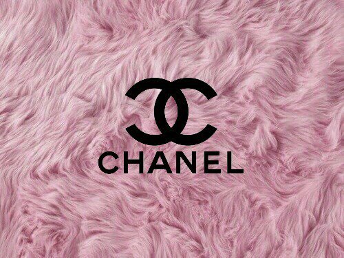 pink and black chanel logo