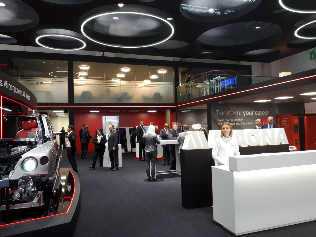 MagnaInt's tweet photo. Experience 360 degrees of Magna in Hall 8 during @IAA #IAA2017 #MagnaIAA https://t.co/Ai4YHlsE8C