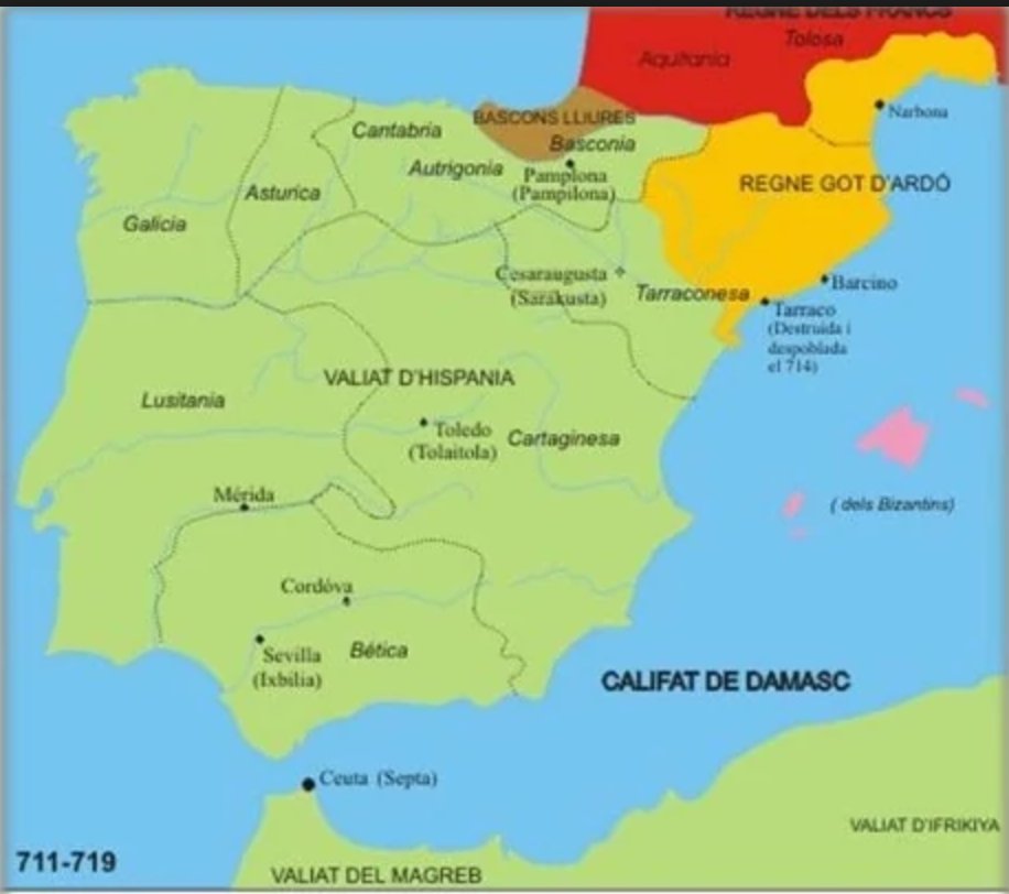 Le royaume #wisigoth... sans Tolède, après 711. #MoyenAge #HautMoyenAge #Occitanie #Catalunya #Occitània facebook.com/leroyaumewisig…