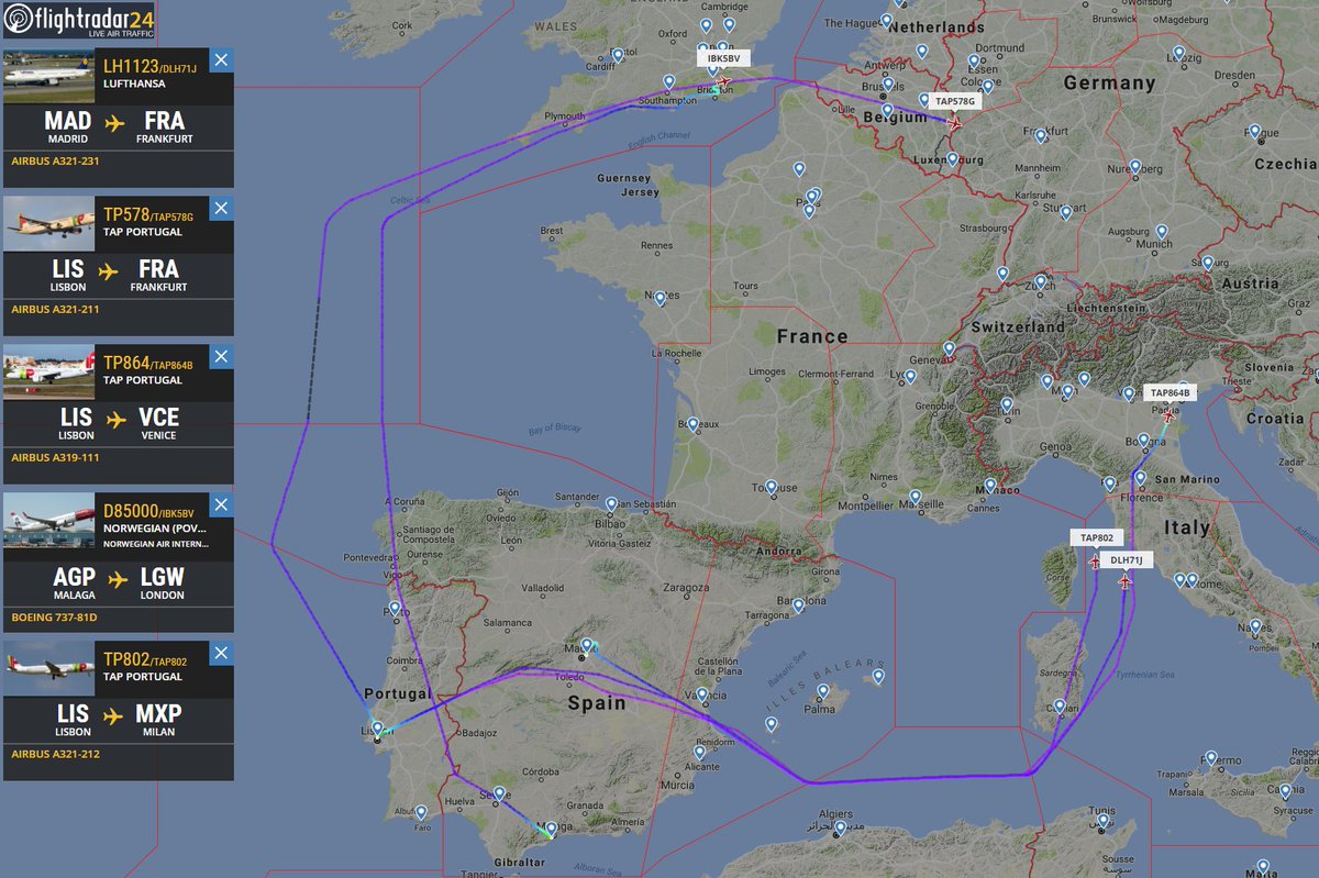 The French air traffic control strike is causing extensive flight