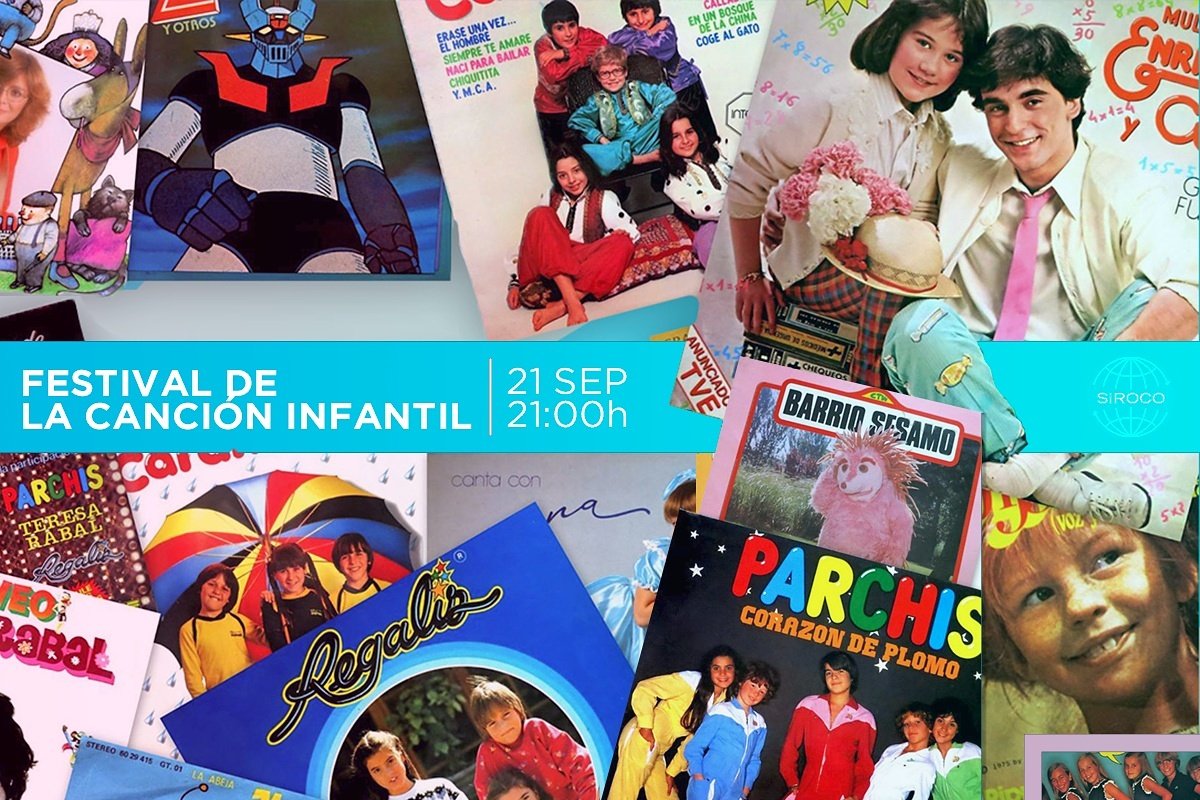 SirocoSala's tweet photo. 🔜 El 21Sep en Siroco: #FestivalDeLaCanciónInfantil
Con temas en directo de las canciones originales y #FastExpos con portadas de discos.
··· https://t.co/ENSyknrFCX