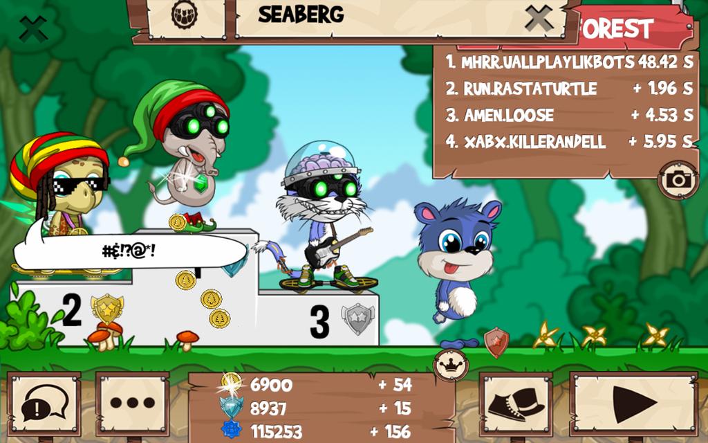 unnamed_585's tweet photo. Thanks but no thank you #funrun2 @thefunrun #rastaturtle #loose #killerandell https://t.co/w6kgYSQ2IF