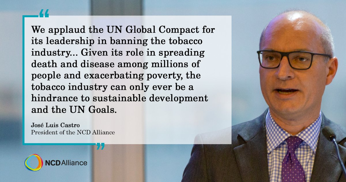 NCD Alliance (@ncdalliance) on Twitter photo Great news!
The #tobacco industry will be excluded from the UN <a href="/globalcompact/">UN Global Compact</a> initiative!
#NCDs community responds: ncdalliance.org/news-events/neโฆ Great news!
The #tobacco industry will be excluded from the UN <a href="/globalcompact/">UN Global Compact</a> initiative!
#NCDs community responds: ncdalliance.org/news-events/neโฆ