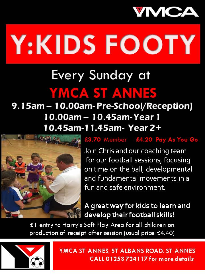Y:Kids Footy sessions, every Sunday, all abilities and Boys &amp; Girls welcome #kidsfootball
