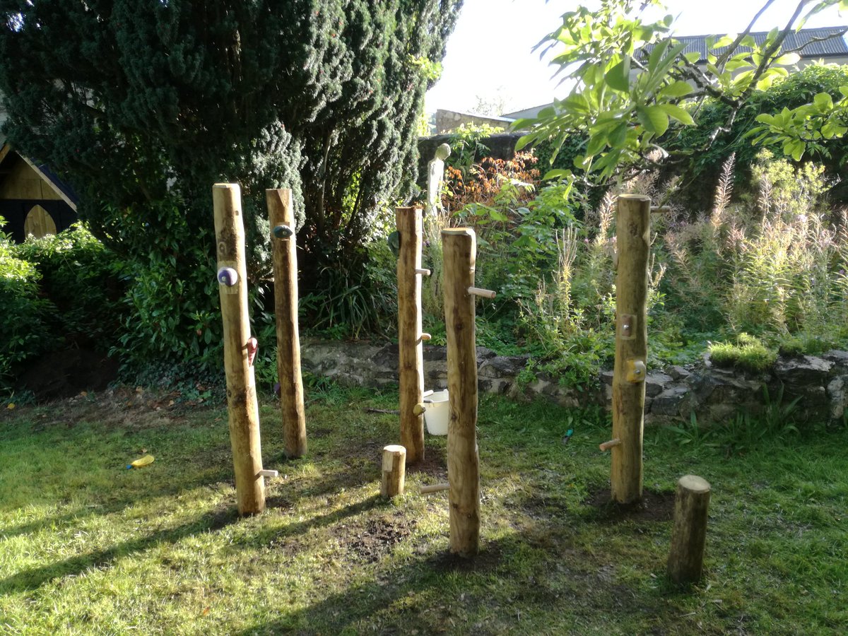 With the new school year comes new projects! Behold, the new climbing posts!