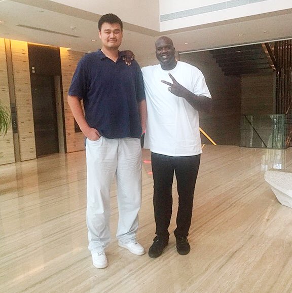 Introducing \"Yao Ming Standing Next to NBA Players.\" 

Happy Birthday,  