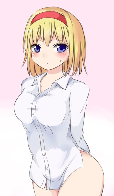 Yシャツとアリス
 #深夜の真剣お絵描き60分一本勝負 