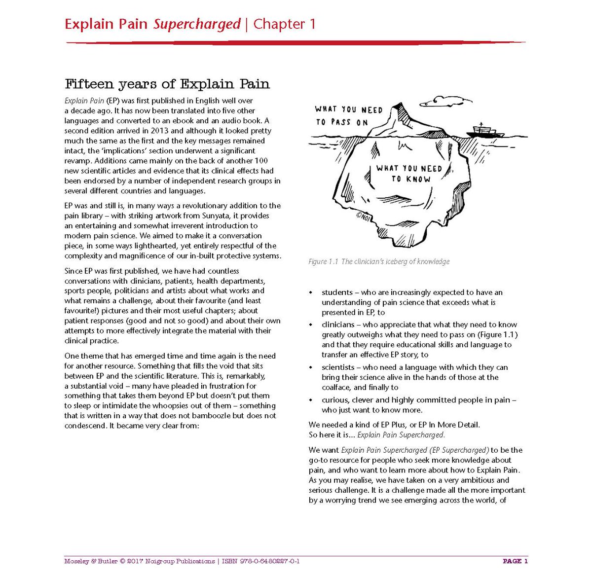 explain pain supercharged key messages