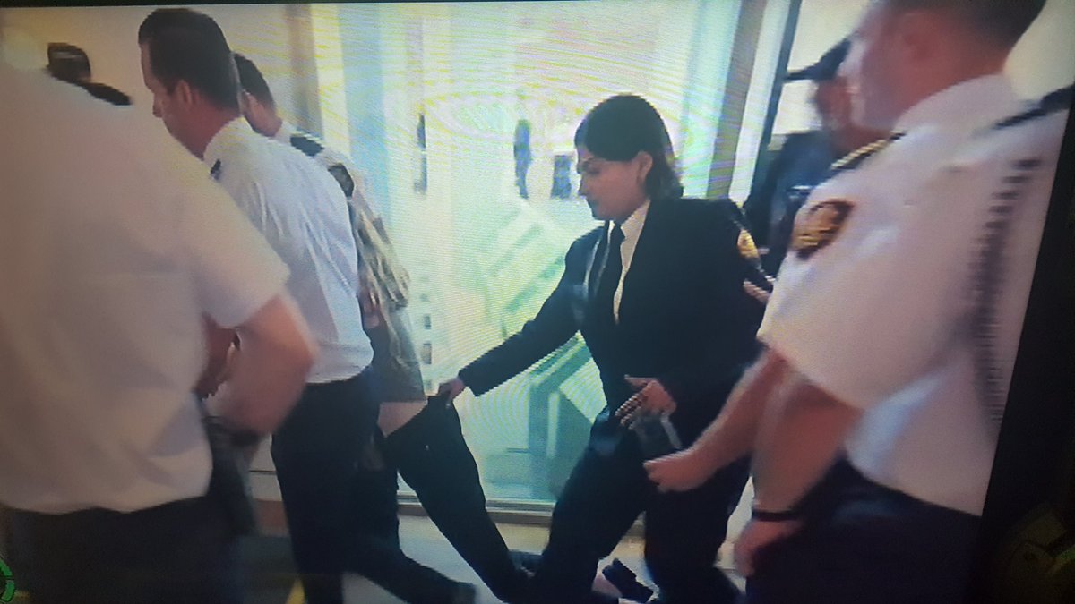 Have really enjoyed #TheHouseTV @annabelcrabb I love that security is so polite they hold the protester's pants up as she's carted away.