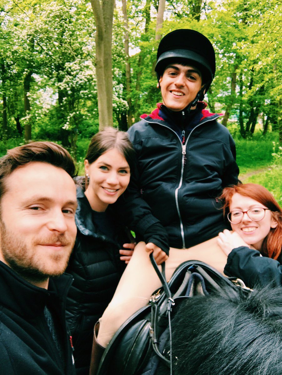 ridingeverest's tweet photo. #teamselfie and smiles all around! Once again Carl @zedmillfilm is missing but he is always around! #ridingeverest #teamwork #trainingfun https://t.co/tj3hNIvPCb