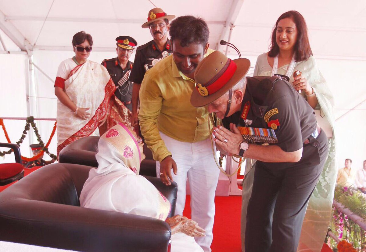 I stared at this photo, of the Army Chief bowing & touching the feet of a war-widow, and realised some Indian traditions can be so beautiful