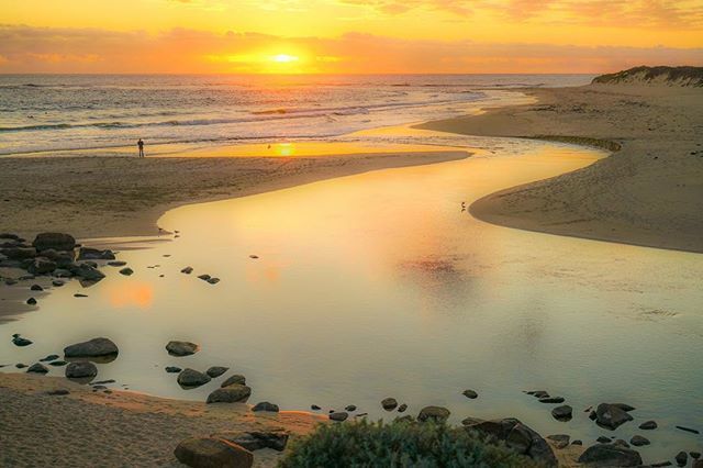 Australia's tweet image. It's worth skipping happy hour at the local pub for a sunset like this one (photo: @TourMargaretRvr in @WestAustralia)