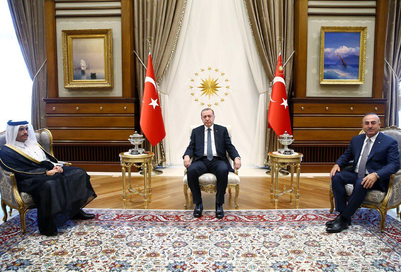 Cumhurbaşkanı Erdoğan, Katar Dışişleri Bakanı El Sani’yi Kabul Etti tccb.gov.tr/haberler/410/8…