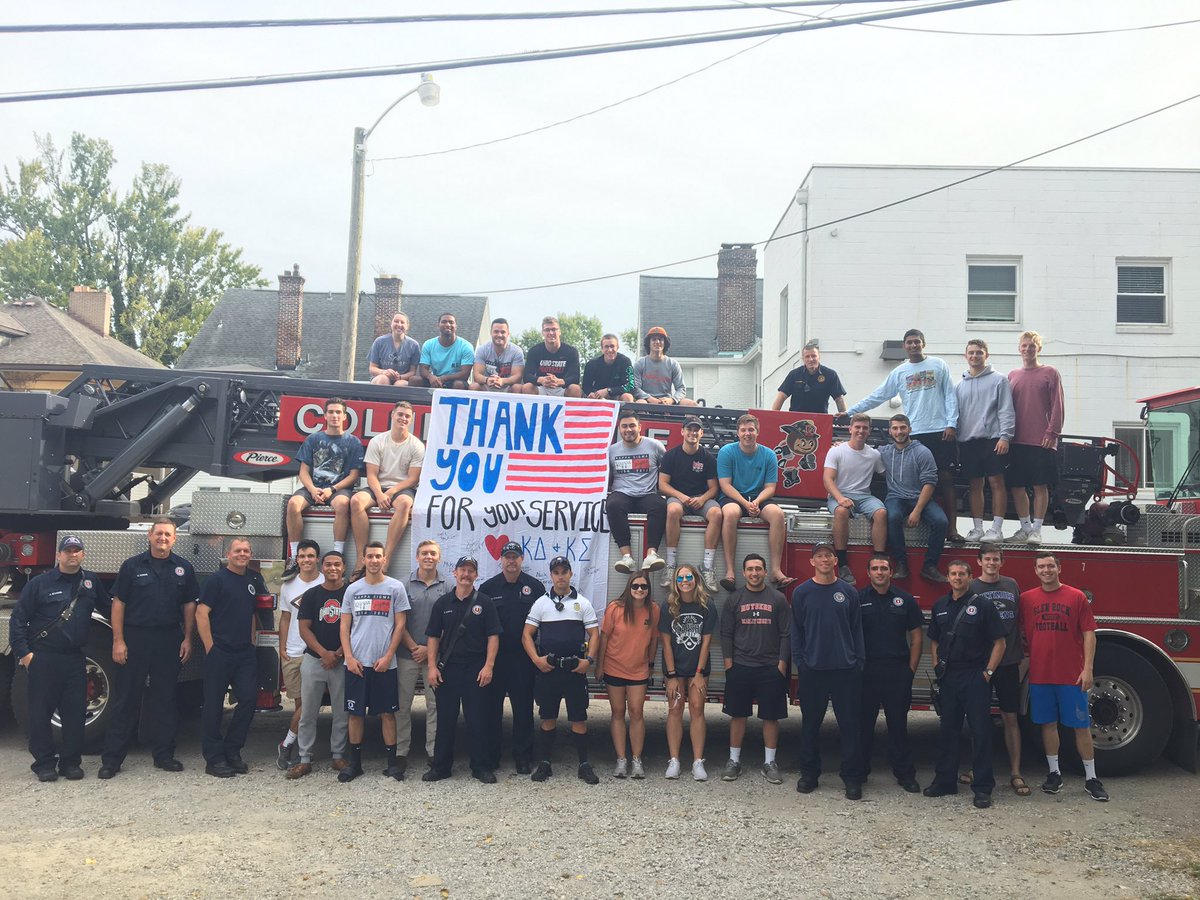Thank you for your service. #NeverForget #KappaSigmaCares <a href="/KappaSigmaHQ/">Kappa Sigma</a> <a href="/ColumbusPolice/">Columbus Division of Police</a> <a href="/ColumbusFireEMS/">Columbus Fire & EMS</a>