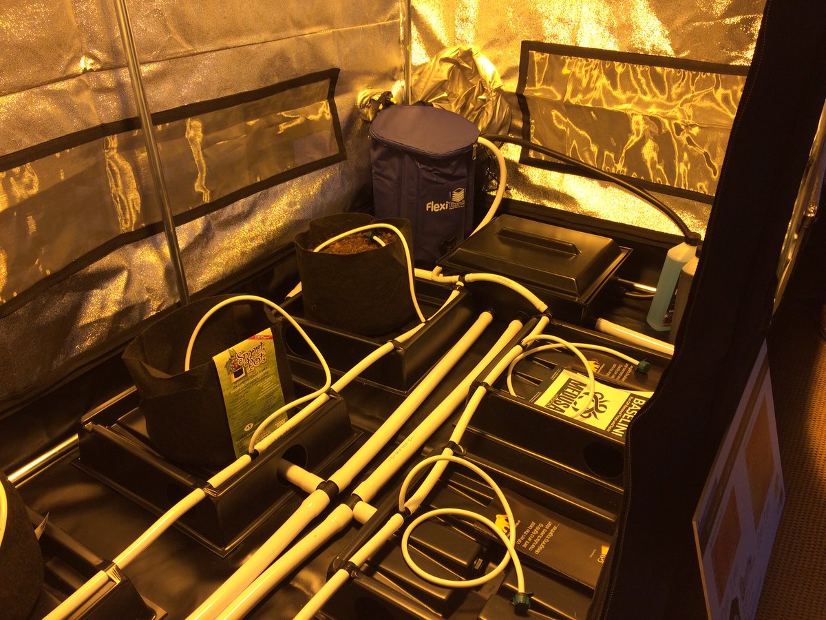 Our Baseline run off removal system on show at the Autopot Social as part of the ultimate growroom giveaway #hydroponics #medusahydroponics