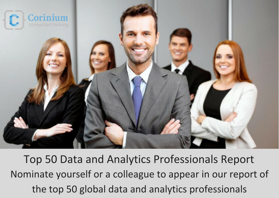 CoriniumGlobal's tweet image. Calling all #ChiefDataOfficers, #ChiefAnalyticsOfficers and #ChiefDataScientists nominate yourself of a colleague goo.gl/fp1C7X