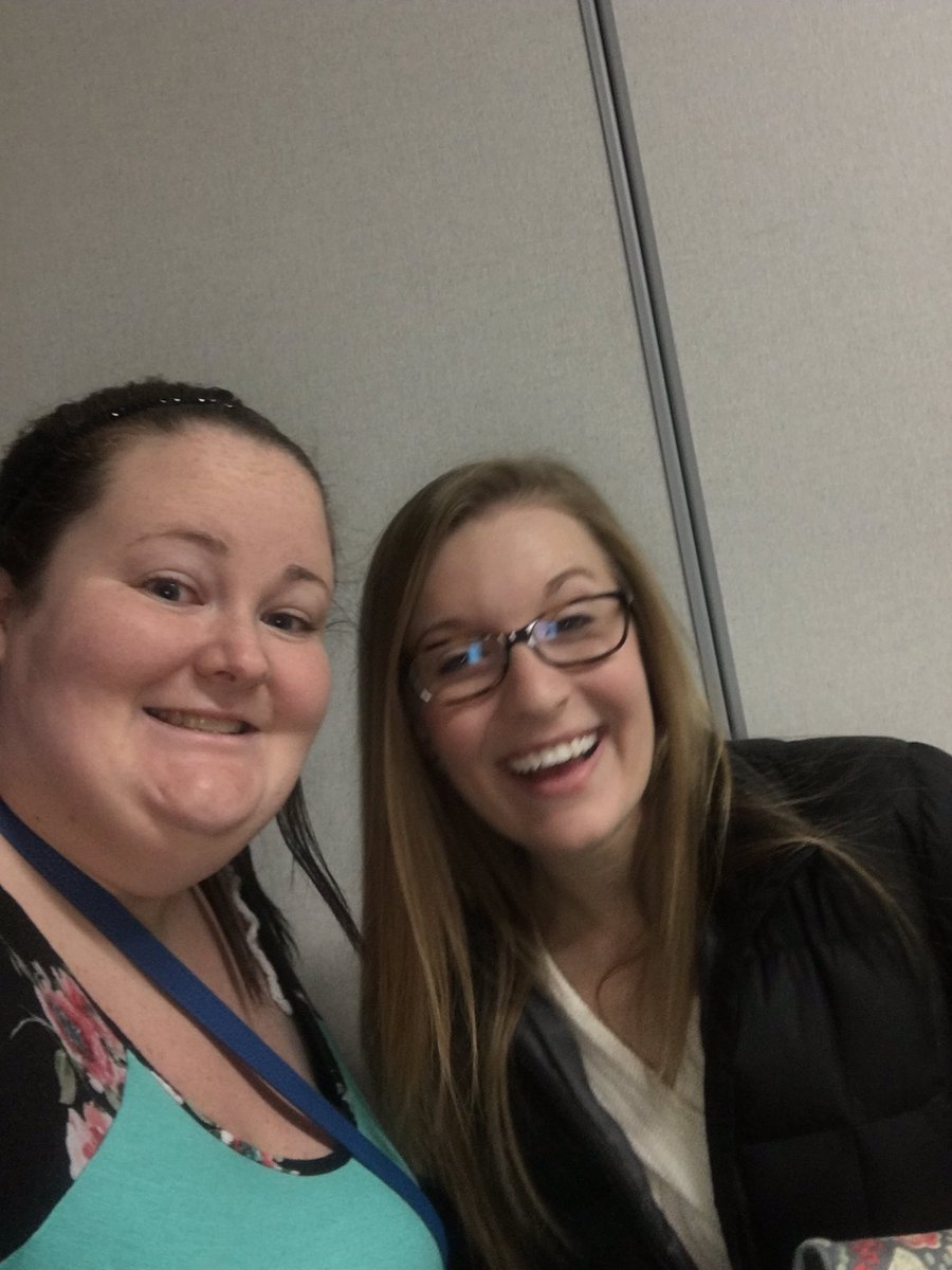HistoryCms's tweet photo. Miss Bolen and I were the first two in line to vote this morning! Vote in the board election today! #involvedcitizens https://t.co/olfU2pC28t