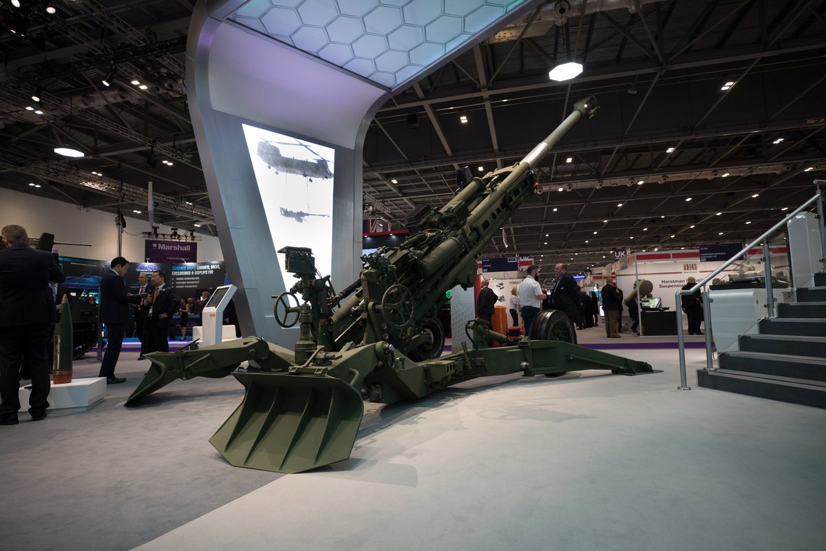 BAESystemsplc's tweet photo. Mobile forces require quality systems that are quick and easy to transport; M777 provides exactly that https://t.co/eMuLz5Voa9 @DSEI_event https://t.co/bLSFDs1PIE