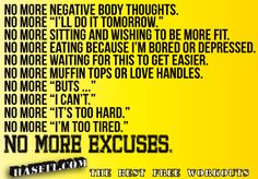 tomorrowsman's tweet image. Get rid of those excuses that are dragging you down! 
#success #healthy #fitness #workout