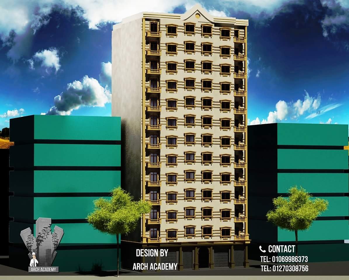 Residential tower 🏠Designed by Arch Academy
📞Contact us for any order 
01069986373,01270308756,01060122439
#3dsmax#vray#ps
#arch_academy