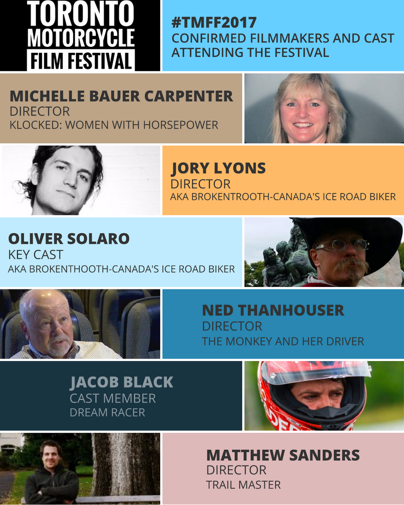 themotofilmfest's tweet photo. Catch the following filmmakers and cast members who will be joining us at #tmff2017. See their films and here their stories live. https://t.co/Npg0cD1R02
