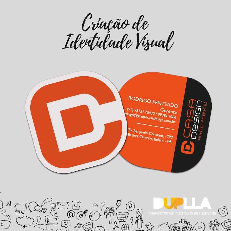 Duplla's tweet photo. A Casa Design teve sua identidade visual e marca desenvolvidas pela da Duplla. 

#DupllaComunicação #CriaçãoPublicitária #CasaDesign https://t.co/TKniX8xTiy