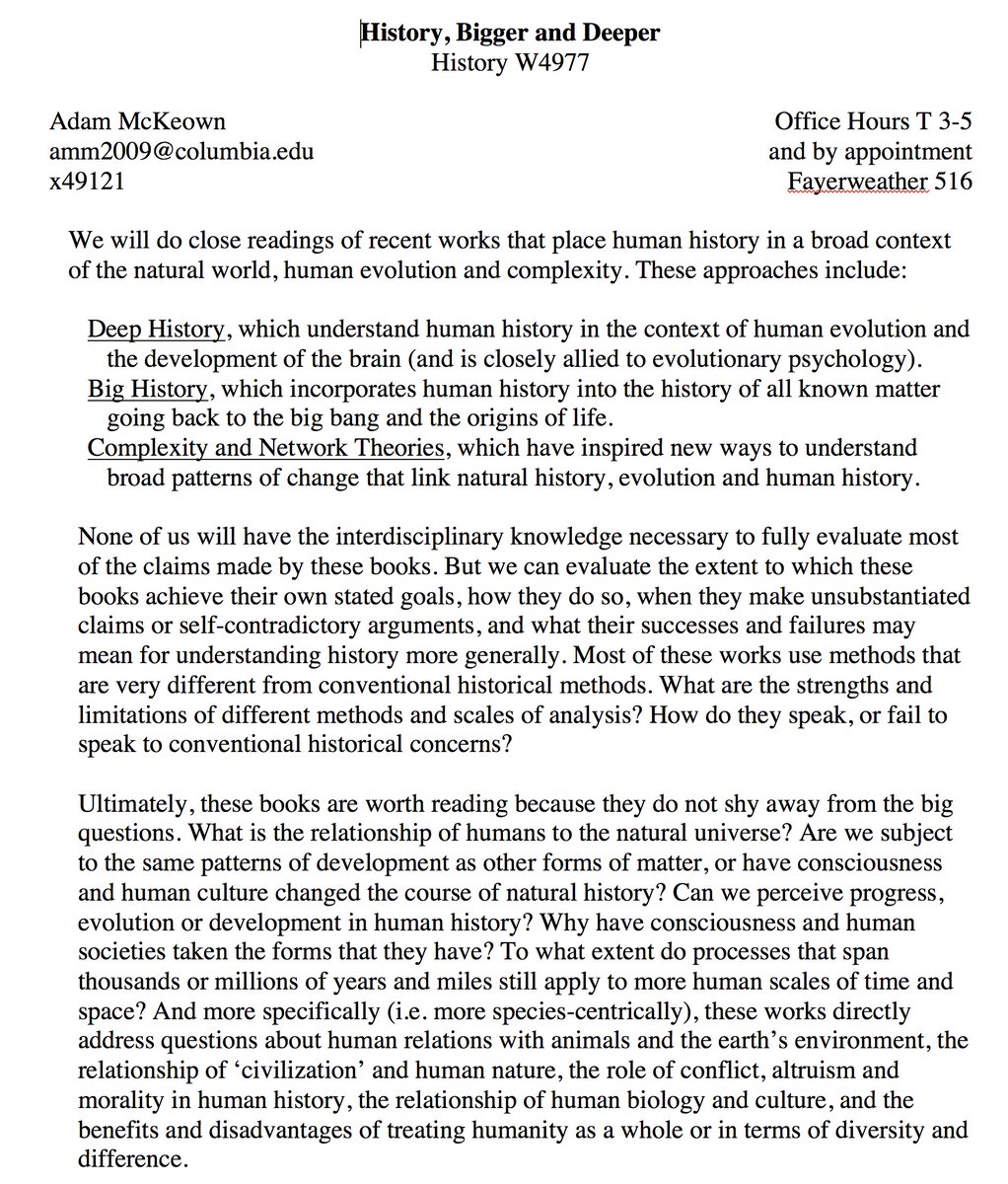 Columbia is mourning Adam McKeown. I've never known a scholar with more integrity, creativity, and courage. He taught us so much.