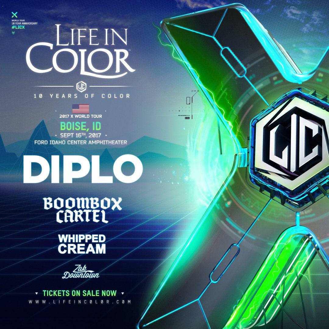 Can't wait for <a href="/lictour/">LIC - Life In Color</a> in #Boise #Idaho. Only 4 more days! Go buy your tickets or try claiming free ones in Claim it! Enter zipcode #83687