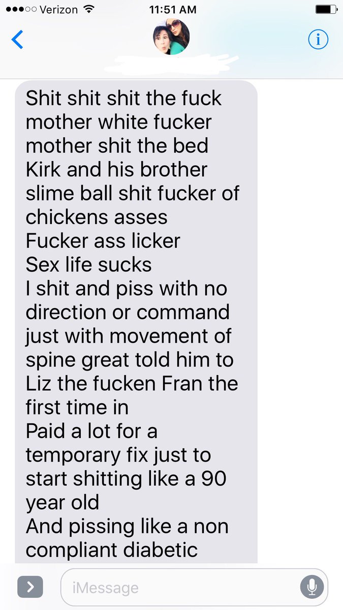 SrirachaFrank's tweet photo. Asked my mom how her day was going and she replied talk-text.. #WTFrank #SORRYNOTSORRY #sheraisedme #Tourettes #TuesdayThoughts https://t.co/AgYsE5QMy0