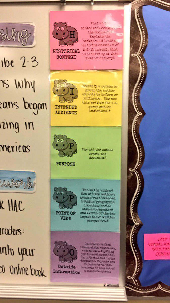 miss_sayed_UMS's tweet photo. The social studies department at UMS is ready to start teaching HIPPO for DBQ writing! 🌎📝📚 #fcpsbeyondfacts #history https://t.co/LnP27n3ydx