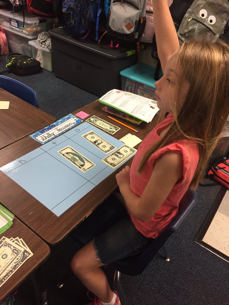 PrincipalPaul's tweet image. Working on place value/subtraction with regrouping in 3rd Grade #MTSS with @mommavoth today! #startingtoclick #UVlearn #mathchat