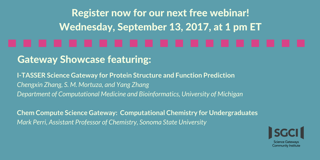 sciencegateways's tweet photo. Learn more & register: https://t.co/uNzAmdZVnB #computationalchemistry #chemistry #proteinstructure #functionprediction #sciencegateways https://t.co/jnLK6omUSA