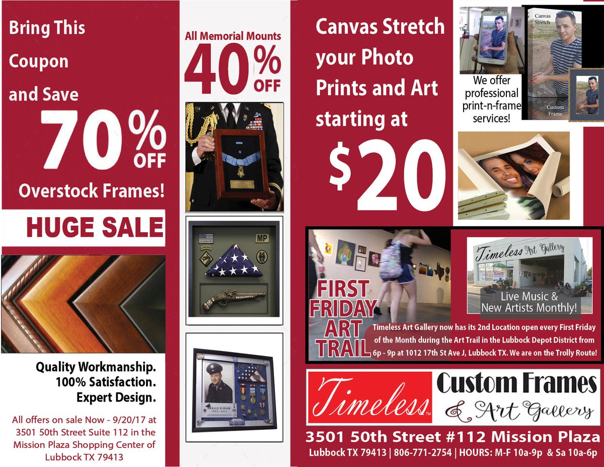 TCFgallery's tweet image. WE ARE PRACTICALLY GIVING AWAY OUR OVERSTOCK CUSTOM FRAMES!