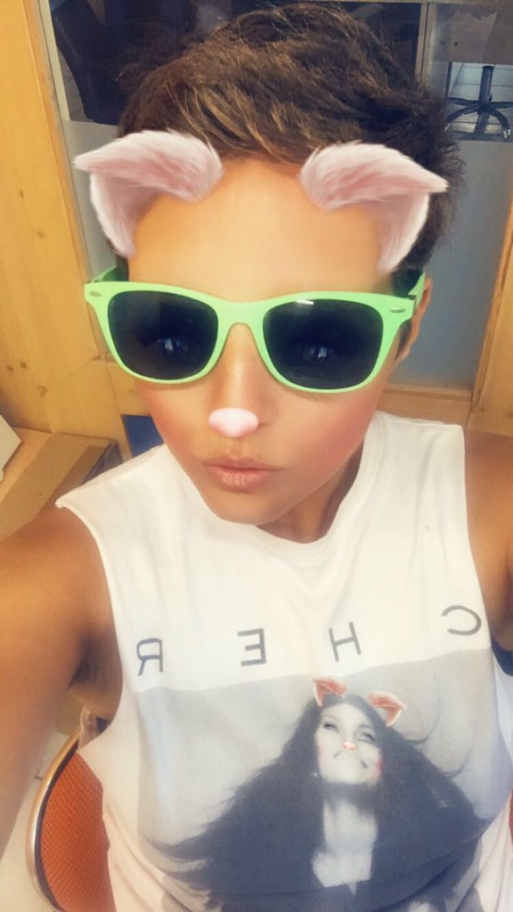 PureDivasUK's tweet photo. I love that @cher also appears in my #Snapchat today!! Fab day on #ZanteIslandFM being interviewed about my show 💜 https://t.co/ou0szp5UAn