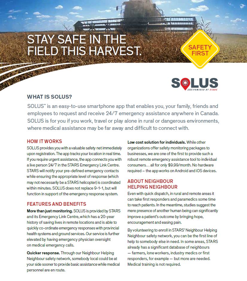 CortevaCA's tweet photo. Check out this emergence response service provided by STARS Air Ambulance: https://t.co/yodtbrHkT0 Keep safety your #1 priority #Harvest17 https://t.co/YuXksgf1Ii