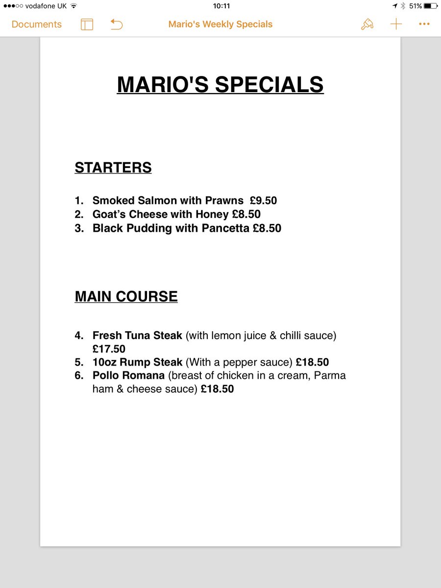 #restaurant #rossendale #marios #specials #menu #extra #italian #cuisine
