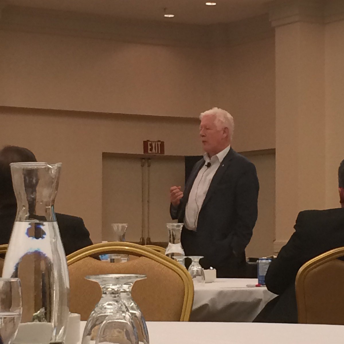 Bob Rae, self-deprecating and smart, speaking on the past and future of Ec Dev in Ontario. #EDAC2017