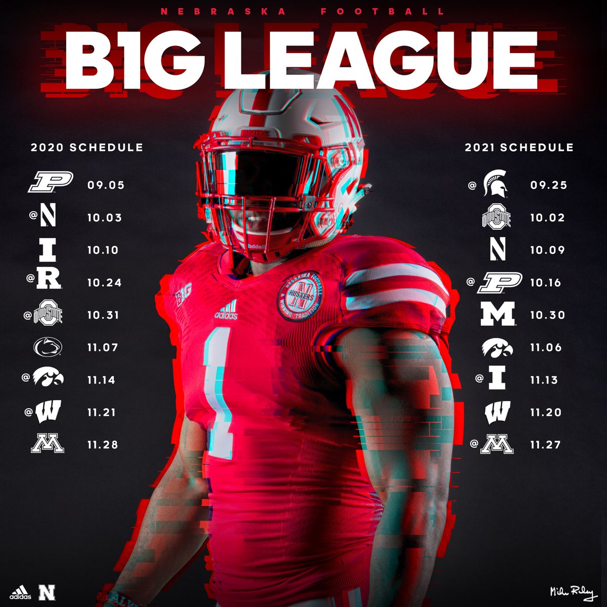 Nebraska Football on Twitter: &quot;The #B1G Schedule for 2020 and 2021 has