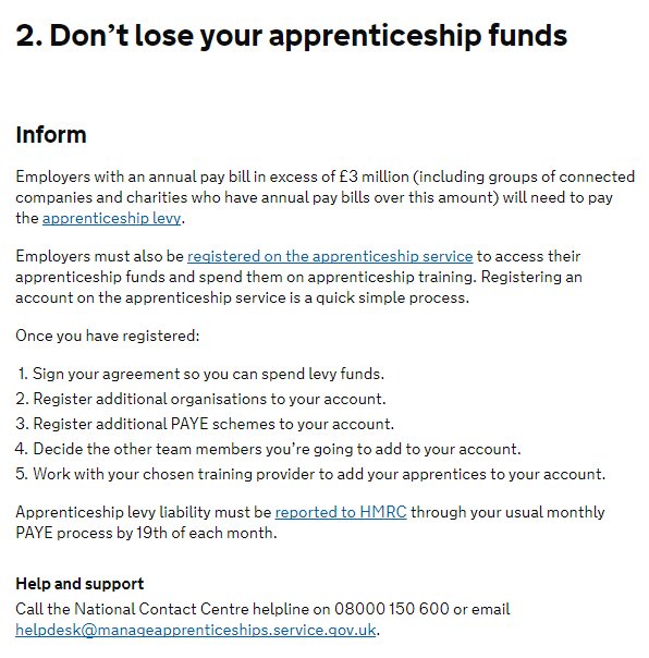 Failing to spend the Apprenticeship Levy tax is a huge opportunity wasted...