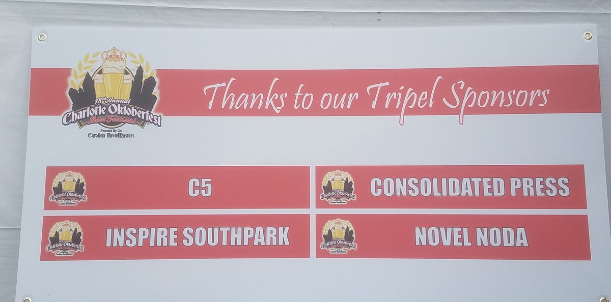 Thanks again to our #TripelSponsors for #cltoktfst18 @Charlotte_Five #consolidatedpress @LiveNovelNoDa <a href="/inspire_sp/">Inspire at Southpark</a>