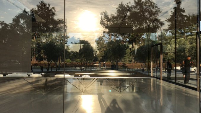 Apple Park visitor centre has this scale model of the new campus. There might be some AR fun to be had